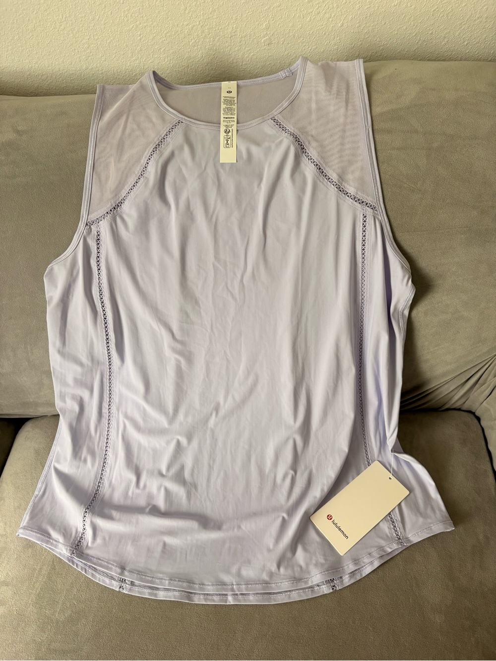 lululemon athletica Lavender Scupt Tank